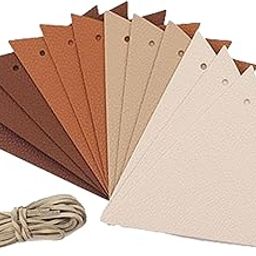 ‎CLUB BOLLYWOOD 12Pcs Pennant Banner Triangle Flags DIYBunting for Indoor Party Anniversary Brown-image-8