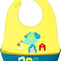 ArtSpark Silicone Baby Bib with Adjustable Strap – Easy to Clean & Mess-Free Baby Bib, Waterproof & Reusable Baby Bib for Feeding, Bib for Toddlers 6 to 12 Months(Dog)-image-38