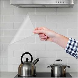 HOME13™ Clear Matte Contact Paper Self Adhesive Film Covering Removable Protective Film Transparent Waterproof Shelf Drawers Liners Kitchen Cabinet (24x120 Inch, Transparent)-picture-9