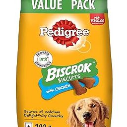 Pedigree Biscrok Biscuits (Above 4 Months) Dog Treats, Chicken Flavour, 900 g, Source of Calcium, Goodness of 15% Protein-44