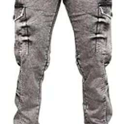 Jeans | 6 Pocket Regular Fit Men's Denim Jeans-image-46