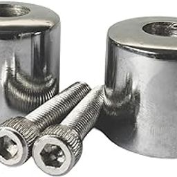 EAZ Handle Bar End Heavy Weight Chrome Compatible for Royal Enfield Classic, Bullet Standard, Electra and Thunderbird 350cc.-22