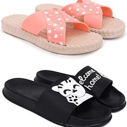 Combo Pack of 2 Slipper/Flip Flops/Slides/Clogs/Sandals for Women (Jute Vs Welcome)-image-36