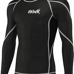 Mens Compression Shirts Base Layer Athletic Gym MMA BJJ Rash Guard No Gi Full Long Sleeve Rashguard Shirt for Men-image-32