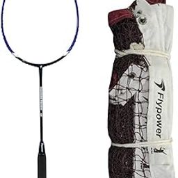 FLYPOWER Badminton Racket Traning 130 with NET 650 MAHROON-picture-20