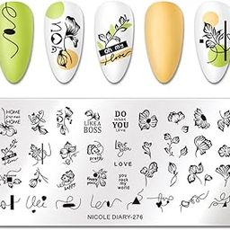 Nicole Diary Stainless Steel Nail Stamping Image Plate Design 276-image-93