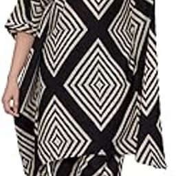 Rayon Women's Printed Kaftan Kurta Pant Set-picture-44