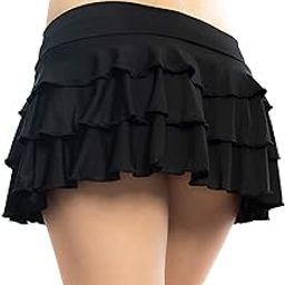 Women's Babydoll Flirty Layered Ruffle Pleated Sexy Naughty Lingerie Mini Skirts for Special Romentic Moments-image-16