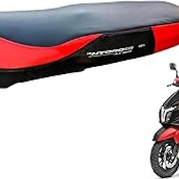 TVS NTORQ 125 Bike SEAT Cover,PU Leather,NTORQ 125 Dual RED Black Colour-17