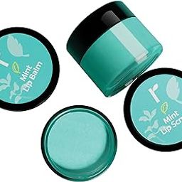Rivona Naturals Mint Lip Care Duo | Lip Balm + Scrub | Combo pack of 2 | For Men & Women | 8 gm each-8