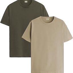 Men's Cotton Regular Fit Combo Plain Solid T-Shirt Pack of 2-picture-17