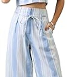 Women Notched Lapel Floral Print Crop Shirt & Wide Leg Trousers Co-Ord Set-picture-43