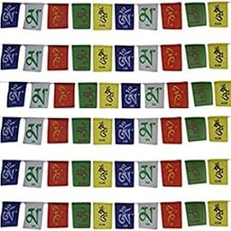 VOILA Hanging Tibetan Buddhist Prayer Cotton Flags for Car Motorbike and Home - Pack of 6-picture-8