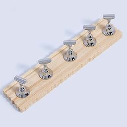 Beauty Empire wooden nail stand,Magnetic Nail Holder Wooden Display Stand for False Nail Tips with 5 metal practice nail holders and wooden base-image-15