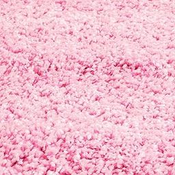 SOMEDA Collection of Finishing Anti Slip Shaggy Fluffy Fur Rugs and Carpet for Living Room, Bedroom (4 x 6 feet, Baby Pink - 10)-image-36