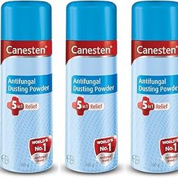 Canesten Dusting Antifungal Powder Relief from Skin Irritation Prickly Heat Redness Itching Fungal Infection, 100g (Pack Of 3)-26
