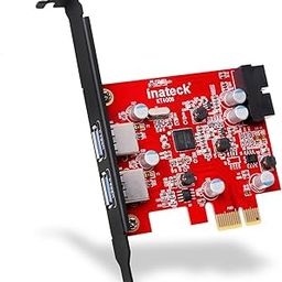 Inateck PCI-E to USB 3.0 Expansion Card 2 Ports + 20-Pin Connector/ Support Mac Pro AD-14
