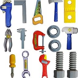 BKDT Marketing Mechanics Tool Kit - Pretend Play Toy, Engineer Workshop Set for Kids, 3+ Years Old Boys & Girls, DIY Play Set - 14 Pcs-22