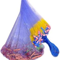 PURKAIT Fishnet 2 Finger 40mm GILLNET MUD Sinker, Height 3F, UP Lenght 45F, Down Lenght 90F.-3