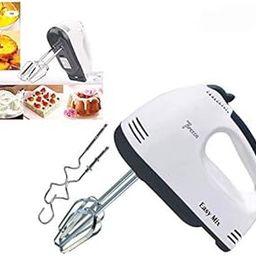 KM133 White Color Hand Mixer 7 Speed Fit Double Whisk Eggs Mixer, Beater Cake Baking Tools, 180-Watt-image-17