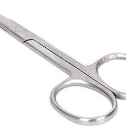 Safety Blunt Round Tip Stainless Steel Small Scissor for Nose Hair Cutting, Beard, Mustache, and Eyebrow-image-98