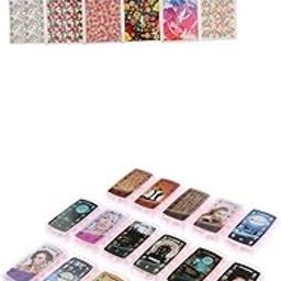 UJEAVETTE® 20pcs Different Styles Starry DIY Nail Art Stickers Decals&192pcs 3D Stamper-image-20