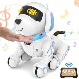 Dwi Dowellin Robot Dog for Kids 8-12,Remote Control Smart Robotic Dogs Pet Puppy Robotic Toy,Interactive Touch Walking Talking Toys for Boys Girls Christmas Birthday Gifts-23