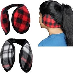 Head-wear Faux Fur Ear Muffs/Ear Warmers - Behind The Head Style Winter Earmuffs for Men & Women, Pack of 2-image-75