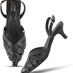 Women’s Stylish Kitten Heel Sandals with Pointed Toe & Buckle Strap – Elegant & Trendy Design-image-26