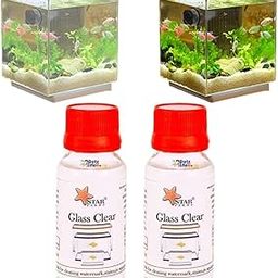 VAYINATO® Aquarium (Pack of 2) Fish Tank Cleaner Hard Water White Lime Scale Remover-60ml*2 | for Aquarium Use Only by Petzlifeworld-image-38