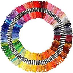 Jasol Embroidery Thread Cotton 100pices Embroidery doli Thread Set (Multicolor, Pack of 100 1.2g skeines Premium Shades-picture-12