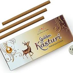 Shah Fragrances Golden Kasturi Premium Dhoop Sticks Box Packs (Pack of 3 * 100 Grams)-picture-11