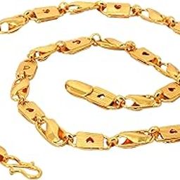 Stylish Golden Brass Gold Plated Men Thick Chain For Men Boys-image-8
