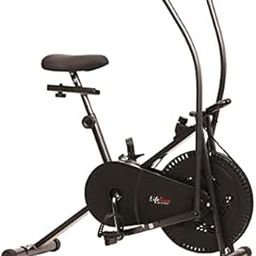 Lifeline Fitness LE-103 Air Bike Exercise Indoor Cycle with Moving and Stationary Handles for Home Gym Workout with Vertically and Horizontally Adjustable Seat, Adjustable Resistance, LCD Display for Weight Loss at Home-17