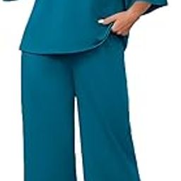 Womens Plus Size Summer Co Ord Set Track suits.Top and Pajama Set with Stretchable Waistband | Stylish Airport Outfit for Women | Western Track Suit Co-Ord Set for Casual Wear.-image-10