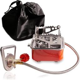 Portable Camping Stove Square Stoves Backpacking Heater Adjustable Valve Stainless Steel Material With Piezo Ignition,Windproof Camp Stove For Outdoor Hiking Cooking,Liquefied Petroleum Gas-image-54