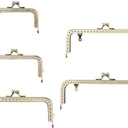Squared Metal Clutch Frame | Kiss Lock Purse Clasp Handle for DIY Bag Making | Durable 8.5cm Accessory for Handmade Handbags, Purses & Crafts-image-31