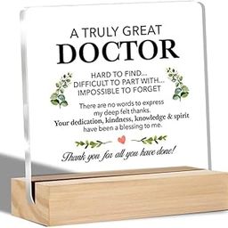 Bs amor Doctor Gifts a Truly Great Doctor Clear Desk Decorative Sign Doctors Appreciation Gift for Birthday Retirement Acrylic Sign with Stand Table Plaque Sign 5x4 inches-image-60