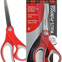 Scotch 6-inches Stainless Steel Multi-Purpose Scissor (Red)-29