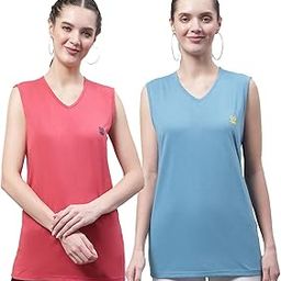 Regular Fit Cotton Solid Gym Vest for Women (Pack of 2)-V_SL_PIN_BLU_002-P-image-88