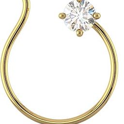Pride Diamond Collection 22k Yellow Gold and Diamond Nose Pin-image-72