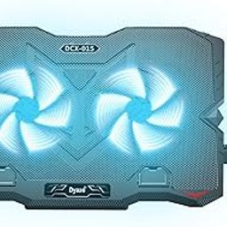 Dyazo Laptop Cooling Pad |Laptop Stand with Cooling Fan | Adjustable Height 5 Step with Mobile Holder Compatible for All laptops & Notebook 11.6/13.3/14 / 15.6 inch - (Black)-15