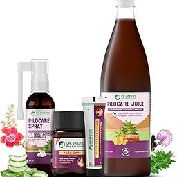 Dr Vaidya’s Piles Relief Combo | Relief from Severe Symptoms of Piles Pain, Bleeding, & Constipation | Lajjalu, Nagkesar, Aloevera, Neem | 50ml Spray + 50g Cream + 950ml Juice + 30 Capsules-image-44