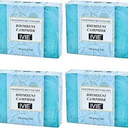 IVIE Handmade Bhemseni Camphor Transparent With Glycerin for Soft, Glowing Skin & Body, Paraben-Free Body Soaps For Bath Ideal for Men & Women-image-64