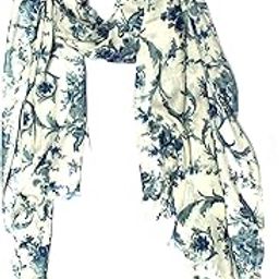 Women's Floral Printed Rayon Scarf/Scarves/Stole For Summers-image-21