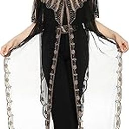 Women Long Cape Floor Length With Cap-picture-40
