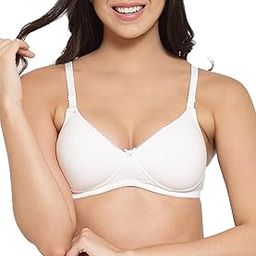 Women's Soft Organic Cotton Bamboo Bra for Women I Comfortable, Padded, Wire Free, Smooth Straps, High Coverage Everyday Tshirt Bra for Women |-picture-12