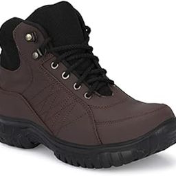 Ozarro Brown Genuine Leather Steel Toe Safety Shoe (S4432)-21