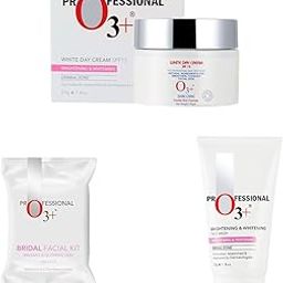O3+ SPF 15 Day Cream Sun Protection Formula for Normal to Dry & O3+ Bridal Facial Kit for Radiant & O3+ Brightening and Whitening Face Wash, 50g-image-68