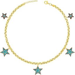 925 Silver Golden Star Shine Anklets (Single) |Gifts for Women and Girls | With Certificate of Authenticity and 925 Stamp | 6 Months Warranty*-image-97